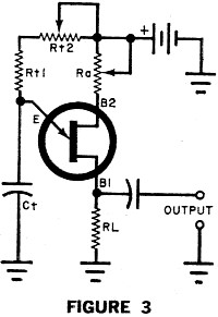 Adjustable UJT relaxation oscillator circuit - RF Cafe