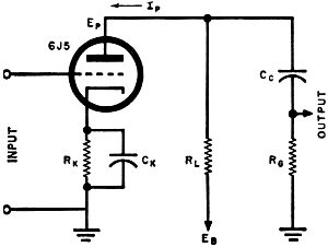 6J5 Vacuum Tube Circuit - RF Cafe