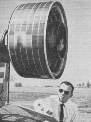 Spinning satellite built by Hughes Aircraft - RF Cafe (business name Kirt Blattenberger)