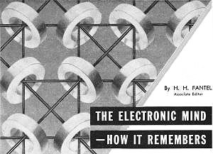 Magnetic core memory consisting of small ferrite rings - RF Cafe