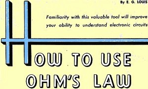 How to Use Ohm's Law, February 1956 Popular Electronics - RF Cafe