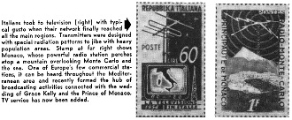 Radio Commemorative Stamps, Italian television - RF Cafe