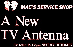 Mac's Service Shop: A New TV Antenna - RF Cafe