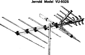 Jerrold Model VU-932S TV Antenna - RF Cafe