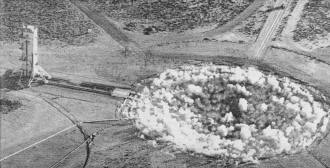 Nuclear test blast in Nevada near Los Alamos lab - RF Cafe