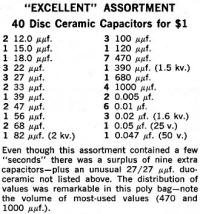 40 Disc Ceramic Capacitors for $1 - RF Cafe