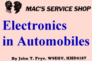 Mac's Service Shop: Electronics in Automobiles, September 1973 Popular Electronics - RF Cafe