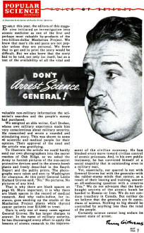 Don't Arrest Science Popular Science May 1946 - RF Cafe