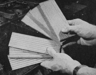 Wood sheaths for lead are made of slats half the finished thickness of pencils - RF Cafe