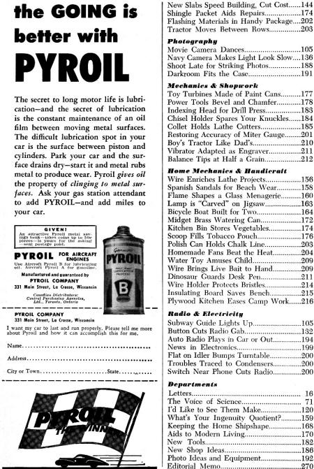 Popular Science July 1948 Table of Contents (p2) - RF Cafe