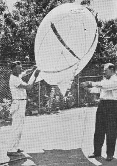 Foil-Carrying Balloons Find Right Spot for TV Antennas, September 1949 Popular Science - RF Cafe