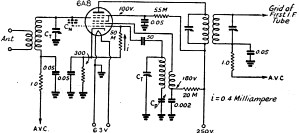 RF Cafe - Converter circuit for use with the 6A8. 6A8G or 6A8GT, Practical Design of Mixer and Converter Circuits, Feb 1941 QST