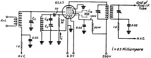 RF Cafe - Converter circuit for the 6J8G, Practical Design of Mixer and Converter Circuits, Feb 1941 QST