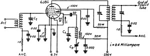 RF Cafe - The 6SA 7 converter circuit, Practical Design of Mixer and Converter Circuits, Feb 1941 QST