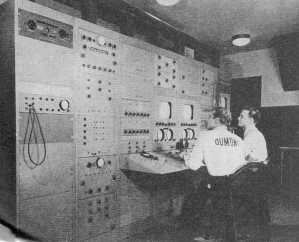 RF Cafe - The main control room at WABD, QST Looks at Television, January 1945 QST
