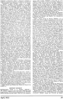 Relative Traffic Standings (p7), April 1932 QST - RF Cafe