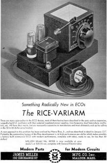 The Rice-Variarm, February 1941 QST - RF Cafe