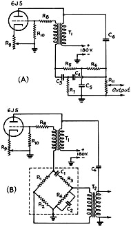 Simple bridge audio oscillator circuits - RF Cafe