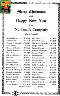 National's Company - Merry Christmas and Happy New Year, January 1941 QST - RF Cafe