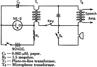 Circuit diagram for the tone modulator - RF Cafe