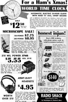 Radio Shack Advertisement, November 1953 QST - RF Cafe