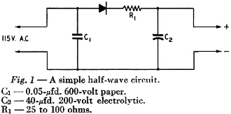 Simple half-wave circuit - RF Cafe