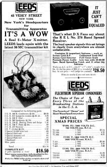 Leeds Advertisement (page 1), December 1931 QST - RF Cafe