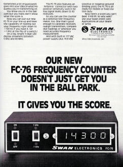 Swan Electronics Frequency Counter - RF Cafe