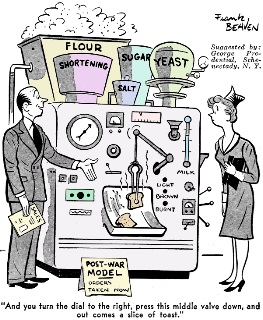 Futureistic comic from November 1944 Radio Craft - RF Cafe