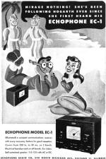 Hogarth in Echophone Radio Ad, September 1944 Radio-Craft - RF Cafe