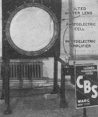 Photograph of the receiving lens and the photo-electric cell - RF Cafe