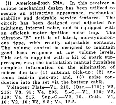 American-Bosch 524A Radio Description, June 1935 Radio-Craft - RF Cafe