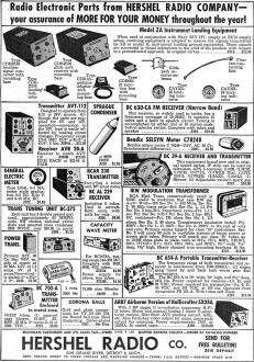 Hershel Radio Company Advertisement (p1), January 1948 Radio-Craft - RF Cafe