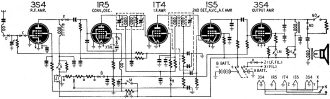 Handie-Talkie schematic switched to the "receive" position - RF Cafe