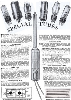 Special Tubes, Sylvania, January 1945, Radio-Craft - RF Cafe