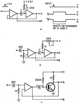 Monostable multivibrator and delay circuits - RF Cafe