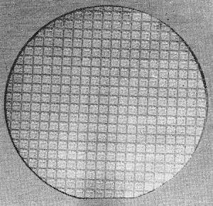1.5-inch silicon slice containing 300 integrated circuits - RF Cafe