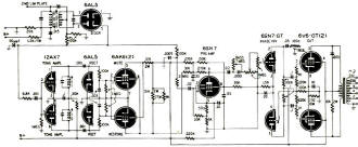 Audio circuits of a music-service receiver - RF Cafe