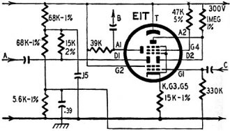 Schematic of a typical circuit in which the E1T - RF Cafe