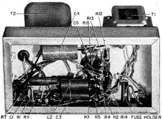 12-watt vacuum tube amplifier chassis layout (inside bottom) - RF Cafe - RF Cafe