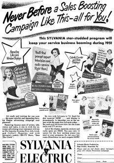 Sylvania Electric Products, February 1951 Radio-Electronics - RF Cafe
