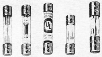 Five types of cartridge fuses made by Littelfuse - RF Cafe