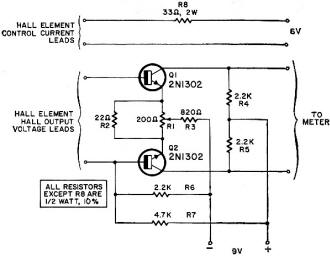 Low output voltage from Hall-effect element can be amplified - RF Cafe
