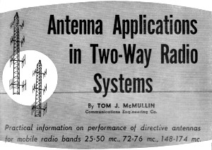 Antenna Applications in Two-Way Radio Systems, December 1957 Radio & TV News - RF Cafe