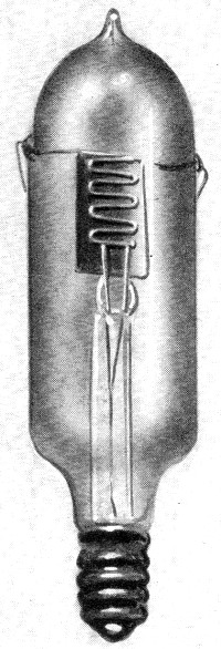 Earliest type of three electrode audion tube - RF Cafe