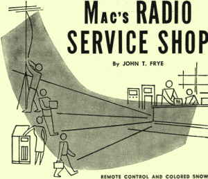 Mac's Radio Service Shop: Remote Control and Colored Snow, February 1954 Radio & Television News - RF Cafe