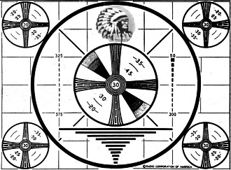 "Indian Head" test pattern used by many television stations - RF Cafe
