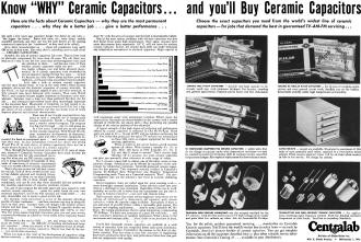 Centralab Ceramic Capacitors, November 1951 Radio & Television News - RF Cafe