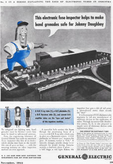 General Electric Vacuum Tubes Advertisement, November 1944 Radio News - RF Cafe