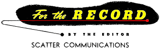 For the Record: Scatter Communications, October 1955 Radio & Television News - RF Cafe